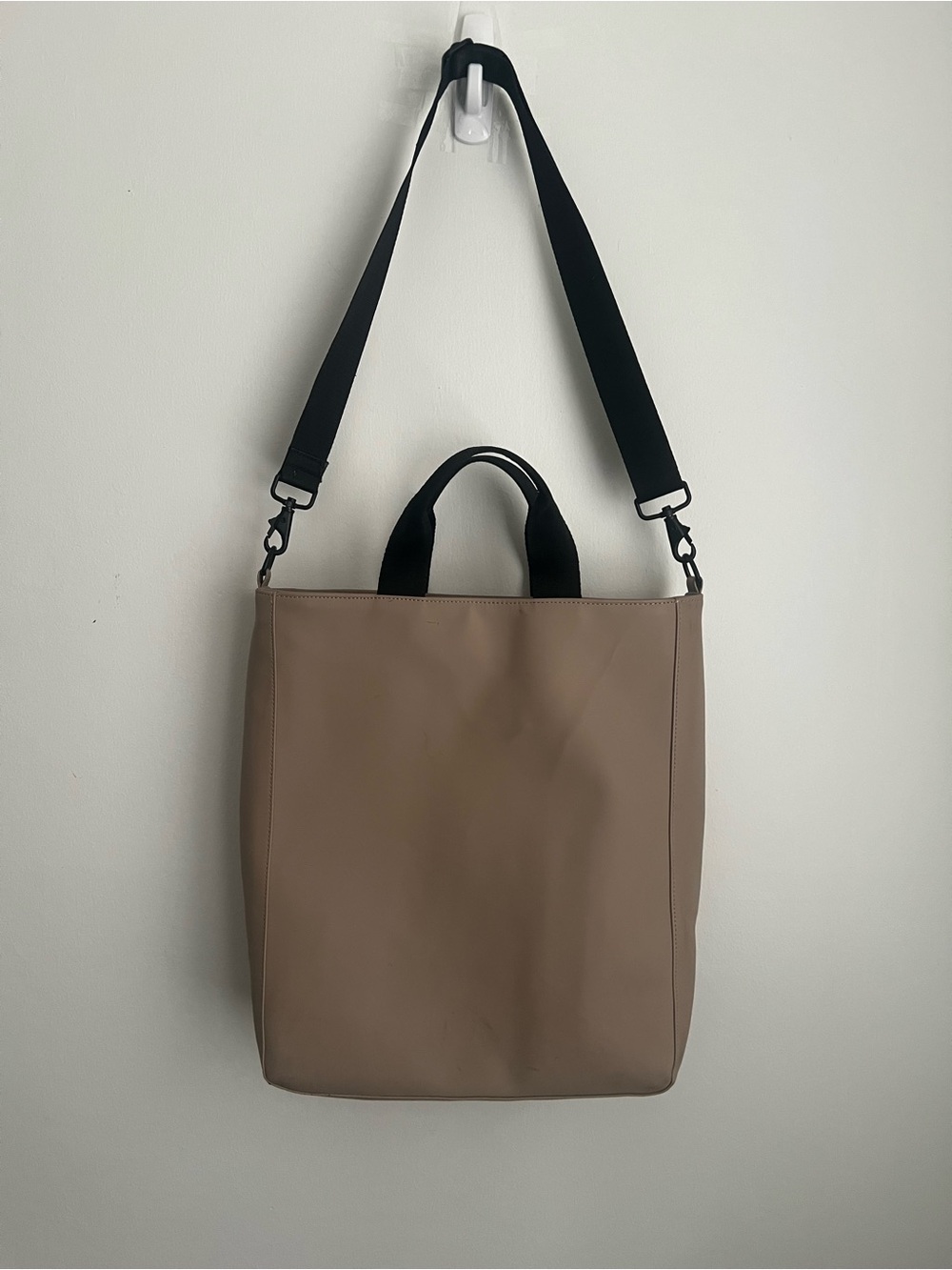 RAINS Unisex Tote Bag with Black Strap